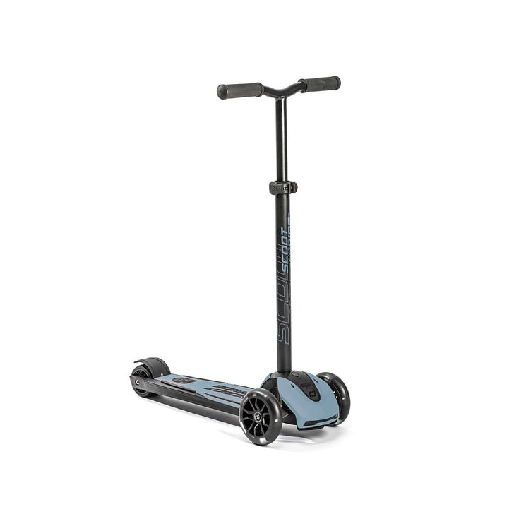 Trotineta copii pliabila, reglabila, roti luminoase, Highwaykick 5 Led Steel, 5 ani +, pana la 80 kg, Scoot Ride