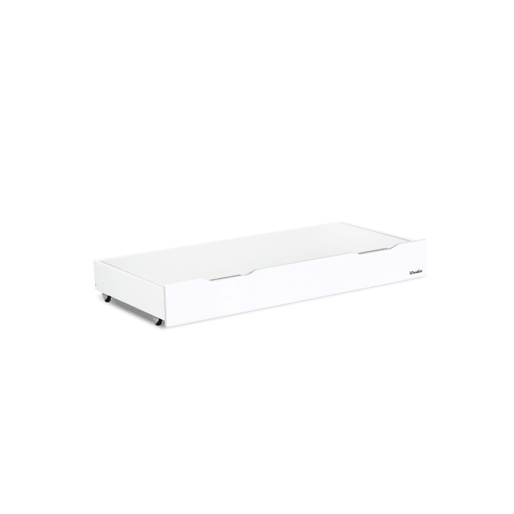 Sertar depozitare cu capac pentru patut copii Woodies 120 60 cm, alb