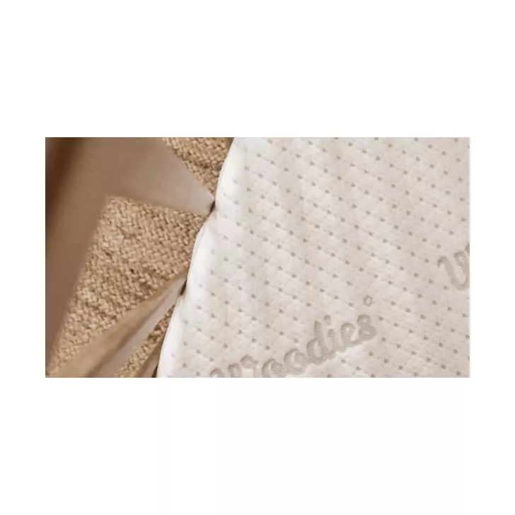 Saltea pentru copii, fata dubla, Spuma PUR profilata si strat nuca de cocos latexat, Husa 360, Tencel cu fibre de viscoza si ioni de argint antibacteriana, 120X60X9 Cm, High Natural