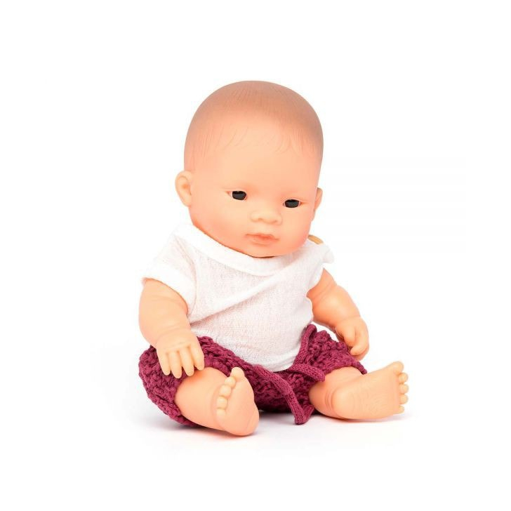 Papusa bebelus educativa 21 cm - Baiat asiatic