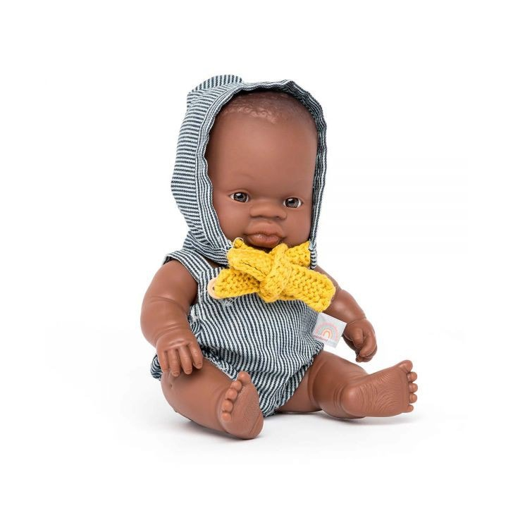 Papusa bebelus educativa 21 cm - Baiat african