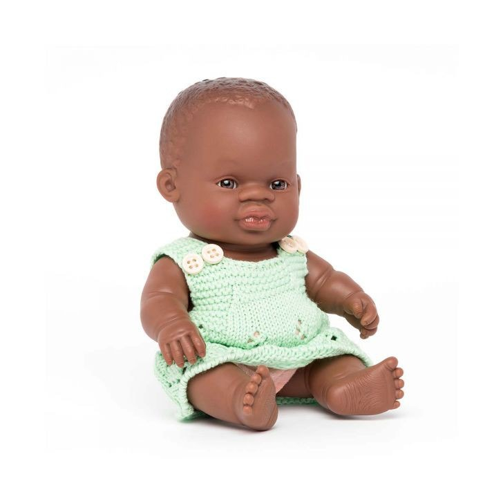 Papusa bebelus educativa 21 cm - Fetita africana
