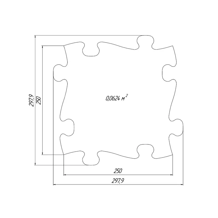 Covoras ortopedic senzorial puzzle Set pentru bebelusi Muffik