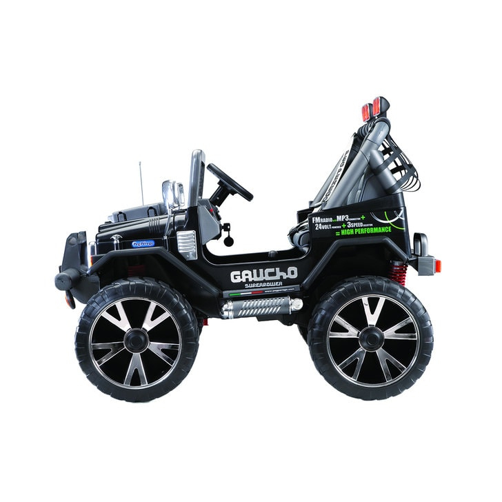 Masina Peg Perego Gaucho Superpower 24V 6 ani Negru