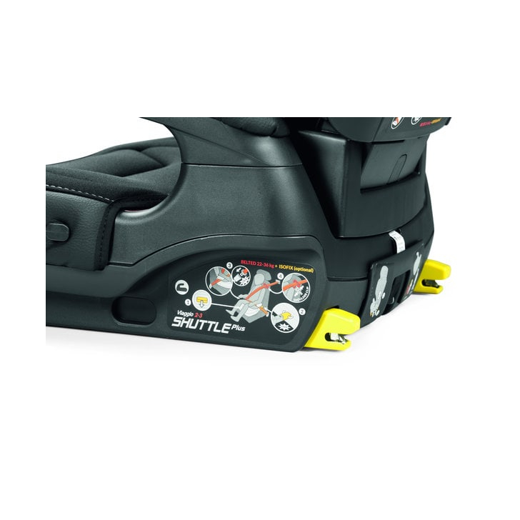 Scaun auto Peg Perego Viaggio 2-3 Shuttle Plus, 15-36 kg, Licorice, Negru