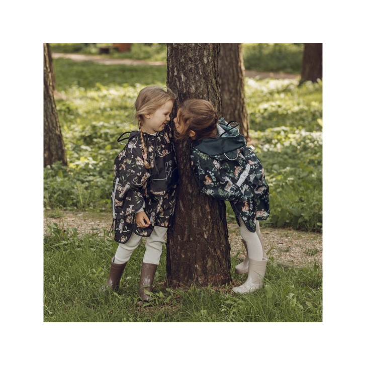 Pelerina de Ploaie pentru Copii, Poncho pentru ploaie 1,5-8 ani Happy Bear dark