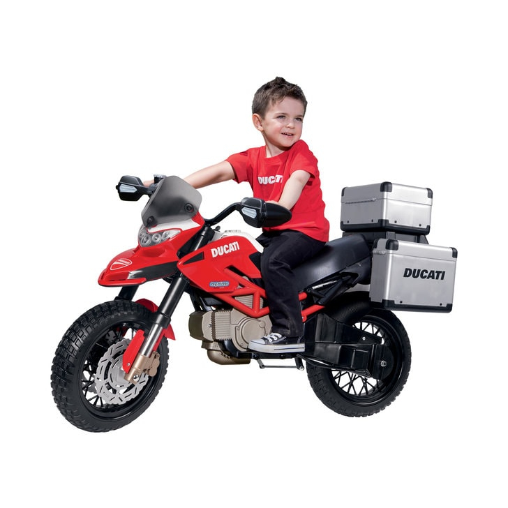 Motocicleta electrica Peg Perego Ducati Enduro, 12V, 3 ani +, Negru / Rosu