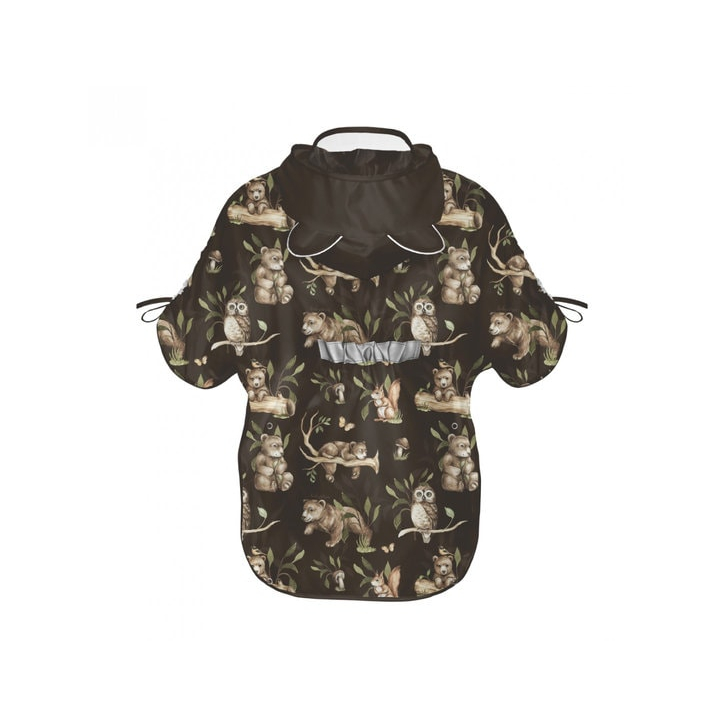 Pelerina de Ploaie pentru Copii, Poncho pentru ploaie 1,5-8 ani Happy Bear dark