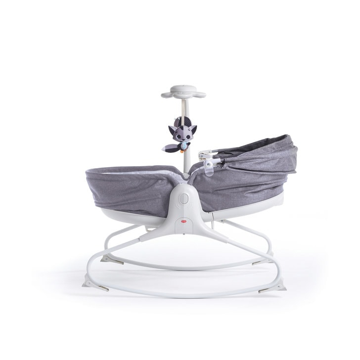 Sezlong 3 in 1 Tiny Love Cozy Rocker Napper, 0 luni plus, Gri cu Alb