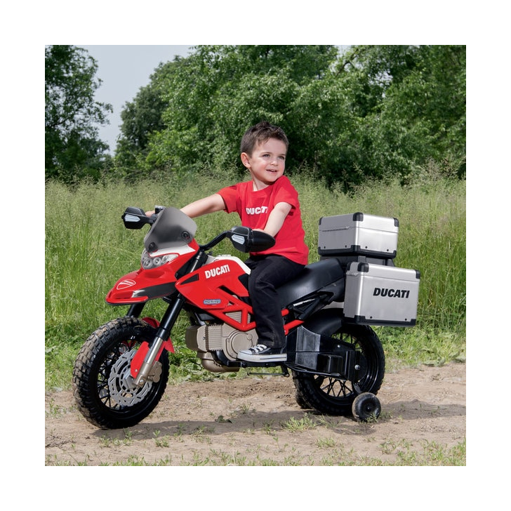 Motocicleta electrica Peg Perego Ducati Enduro, 12V, 3 ani +, Negru / Rosu