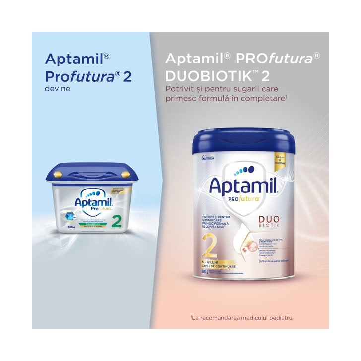 Lapte praf Nutricia Aptamil Profutura 2, 800g, 6luni+