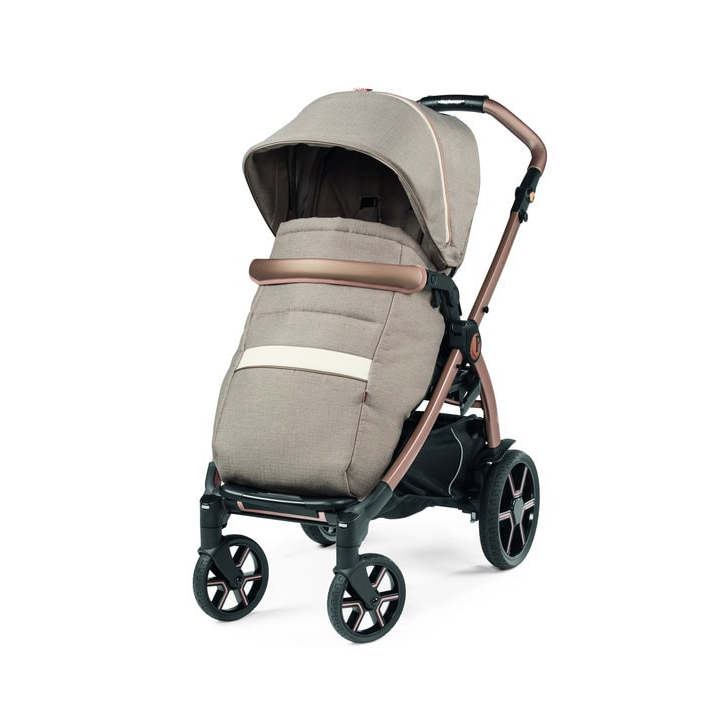 Carucior 3 in 1 Peg Perego Book, Lounge,  0 - 22 kg, Mon Amour, Bej / Roz