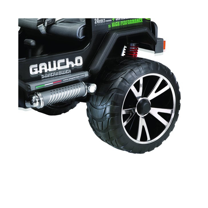 Masina Peg Perego Gaucho Superpower 24V 6 ani Negru