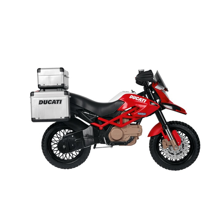 Motocicleta electrica Peg Perego Ducati Enduro, 12V, 3 ani +, Negru / Rosu