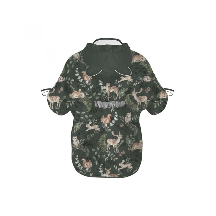 Pelerina de Ploaie pentru Copii, Poncho pentru ploaie 1,5-8 ani Animals Garden Dark
