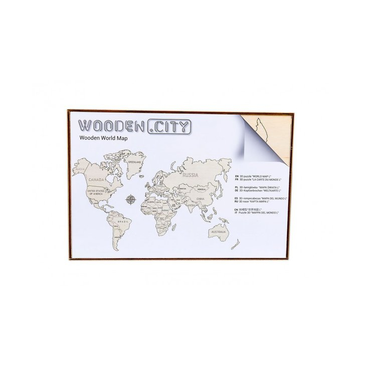 Harta lumii puzzle 3D de perete (L)