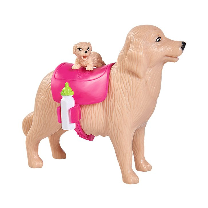 Papusa Simba Evi Love Dog Sitter 12 cm cu 4 figurine si accesorii