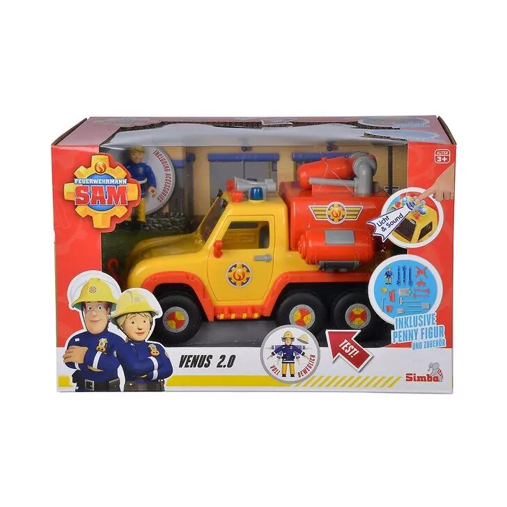 Masina de pompieri Simba Fireman Sam Venus 2.0 cu figurina