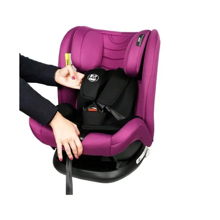 Scaun Auto Riola cu Isofix BUF BOOF Purple 0 36 kg pozitie somn 135 grade