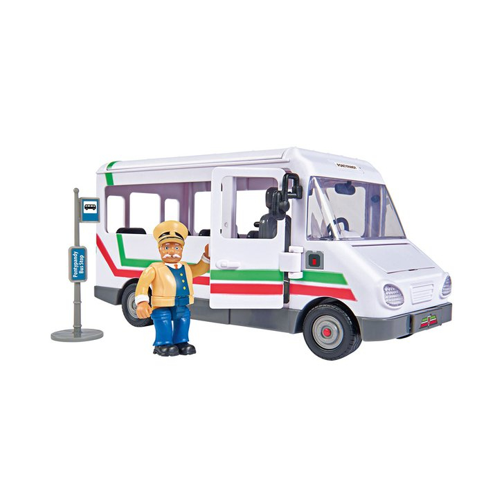 Autobuz Simba Fireman Sam Trevors Bus cu figurina si accesorii