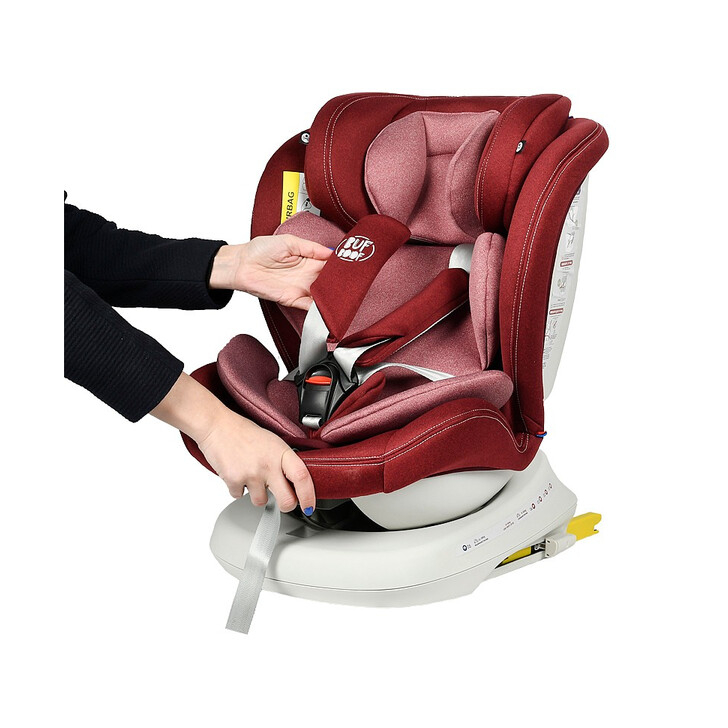 Scaun Auto Tweety Plus DELUXE BUF BOOF Red cu Isofix rotativ 360 grade 0 36 kg