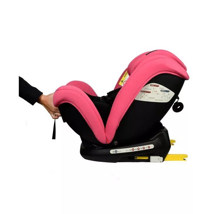 Scaun Auto Riola cu Isofix BUF BOOF Roz 0 36 kg 135 grade pozitie somn