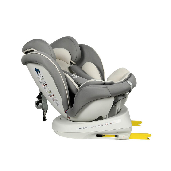 Scaun Auto Tweety Plus DELUXE BUF BOOF Light Grey cu Isofix rotativ 360 grade 0 36 kg