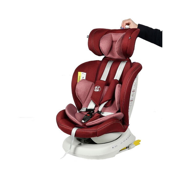 Scaun Auto Tweety Plus DELUXE BUF BOOF Red cu Isofix rotativ 360 grade 0 36 kg