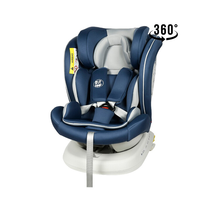 Scaun Auto Tweety Plus DELUXE BUF BOOF Indigo cu Isofix rotativ 360 grade 0 36 kg