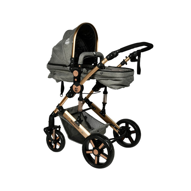 Carucior 2 in 1 reversibil X-2 Grey Gold 0 36 luni BUF BOOF