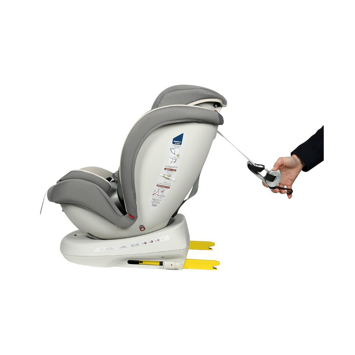 Scaun Auto Tweety Plus DELUXE BUF BOOF Light Grey cu Isofix rotativ 360 grade 0 36 kg