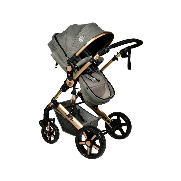 Carucior 2 in 1 reversibil X-2 Grey Gold 0 36 luni BUF BOOF