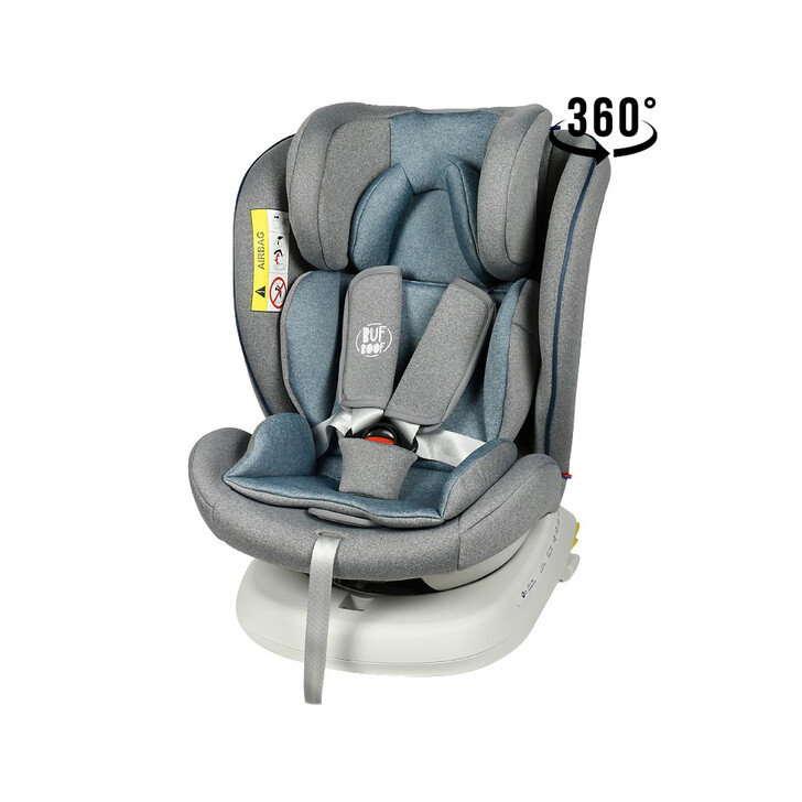 Scaun Auto Tweety Plus DELUXE BUF BOOF Light Blue cu Isofix rotativ 360 grade 0 36 kg
