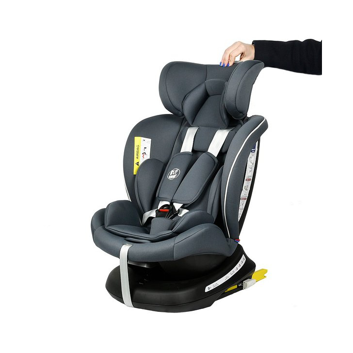 Scaun Auto Tweety Plus DELUXE BUF BOOF Grey cu Isofix rotativ 360 grade 0 36 kg