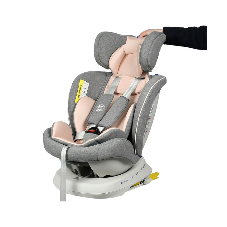 Scaun Auto Tweety Plus DELUXE BUF BOOF Pink cu Isofix rotativ 360 grade 0 36 kg