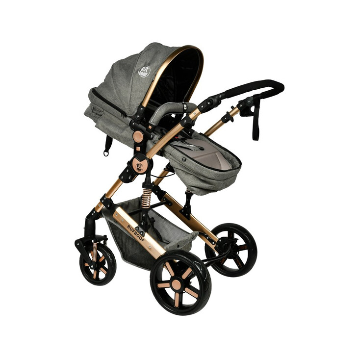 Carucior 2 in 1 reversibil X-2 Grey Gold 0 36 luni BUF BOOF