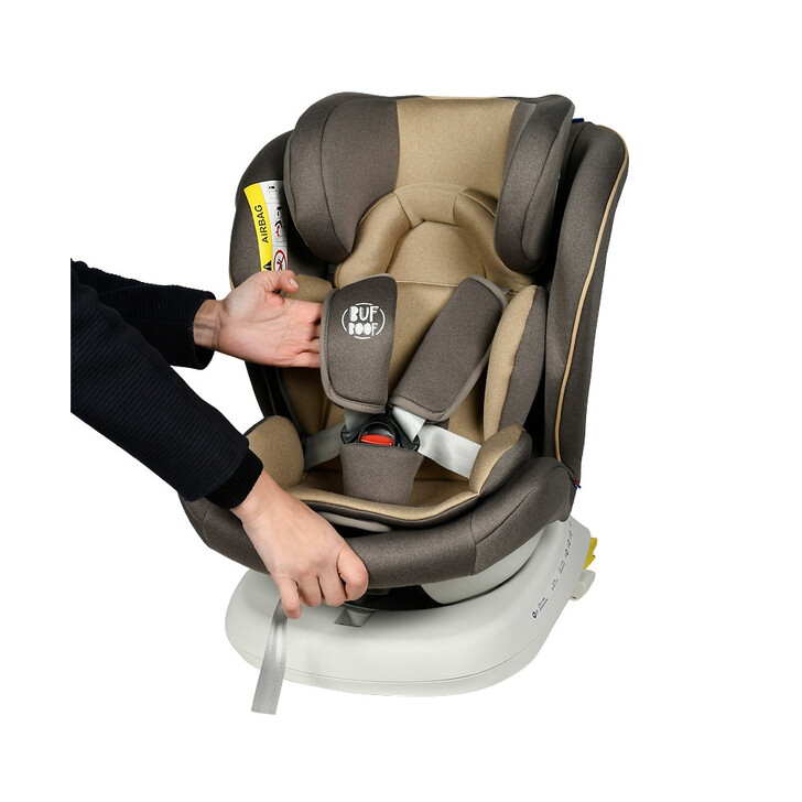 Scaun Auto Tweety Plus DELUXE BUF BOOF LightBrown cu Isofix rotativ 360 grade 0 36 kg