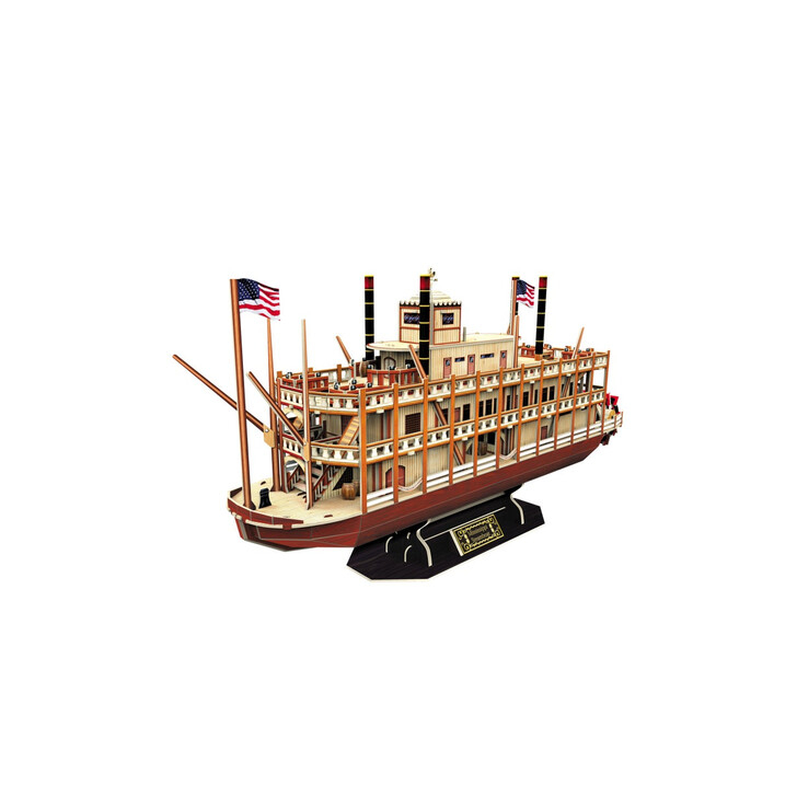 PUZZLE 3D NAVA MISSISSIPPI STEAMBOAT USA 142 PIESE