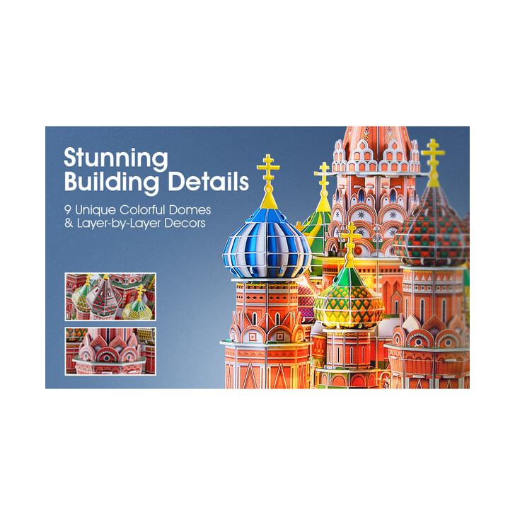 PUZZLE 3D LED CATEDRALA ST. BASIL 224 PIESE