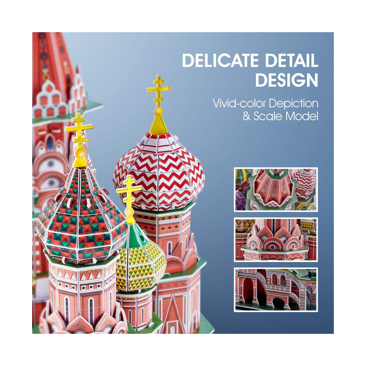 PUZZLE 3D LED CATEDRALA ST. BASIL 224 PIESE