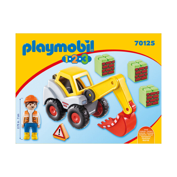 Excavator cu brat mobil - Playmobil 1.2.3