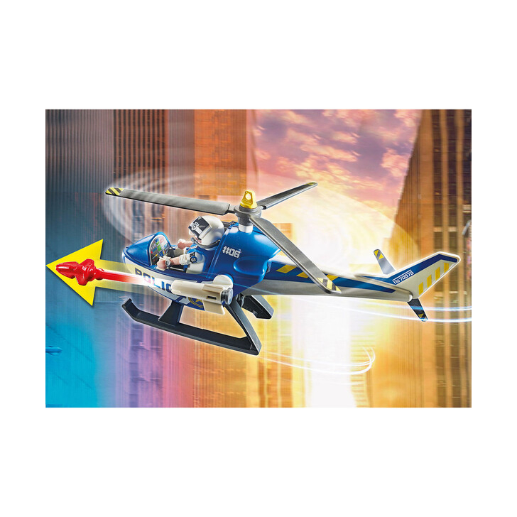 Elicopter de politie in urmarirea dubei - Playmobil City Action