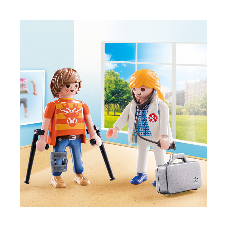 Set 2 figurine - Doctor si Pacient - Playmobil City Life