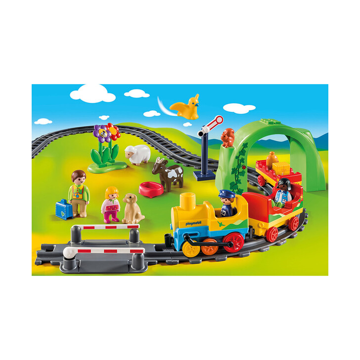 Tren cu statie - Playmobil 1.2.3