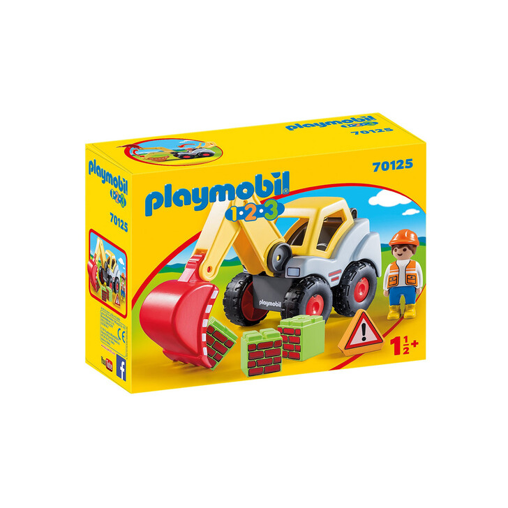 Excavator cu brat mobil - Playmobil 1.2.3