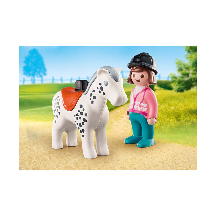 Calaret cu cal - Playmobil 1.2.3