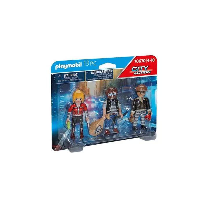 Set 3 figurine hoti - Playmobil City Action