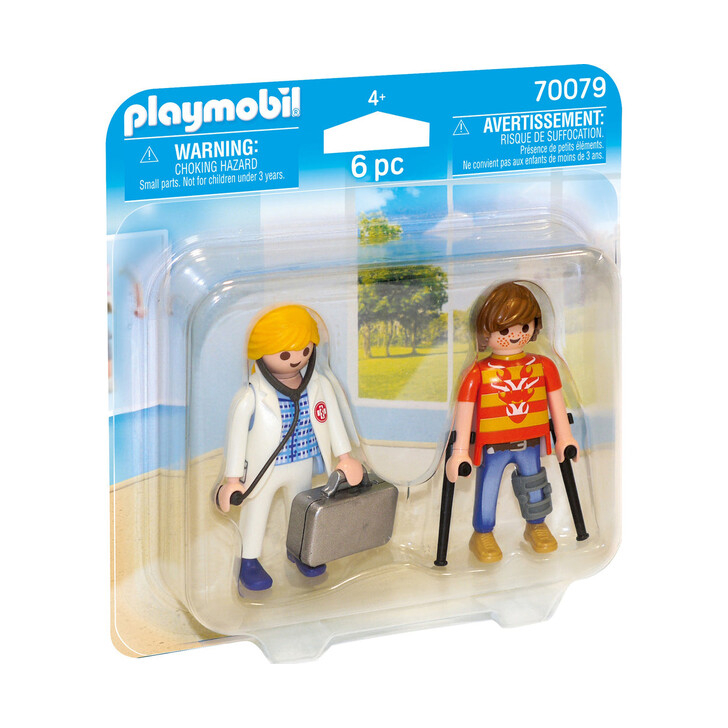 Set 2 figurine - Doctor si Pacient - Playmobil City Life