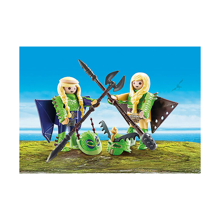 Raffnut Si Taffnut In Costume De Zbor - Playmobil Dragons