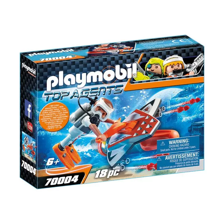 Spion cu propulsor subacvatic - Playmobil Top Agents
